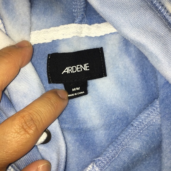 Ardene Blue and white Tie Dye Hoodie - Picture 3 of 4